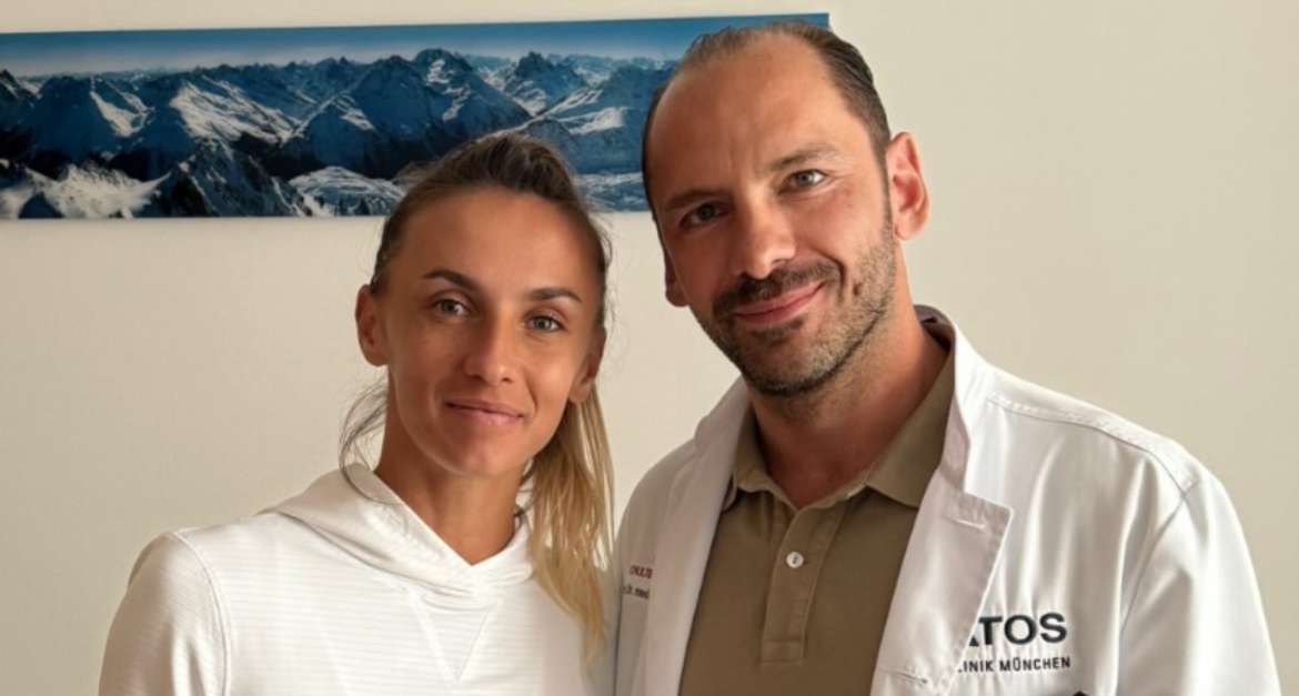 Tennisprofi Lesia Tsurenko zur Behandlung an der ATOS Klinik München